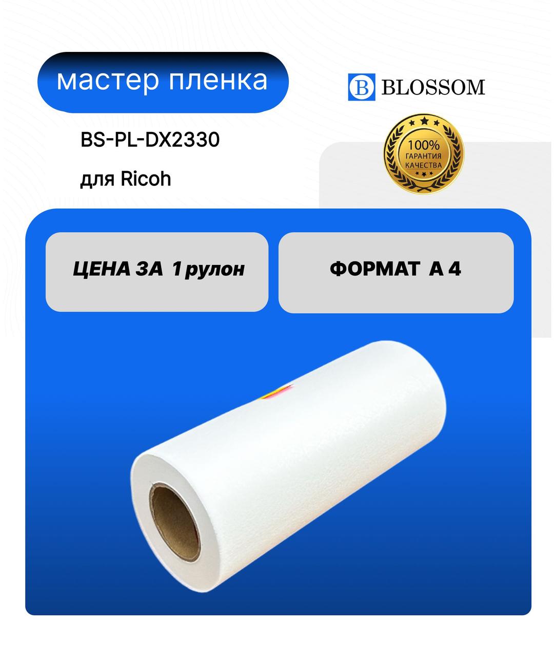 Мастер-пленка RICOH A4 DX2330/2430/817612 для DX 2330/2430, Blossom