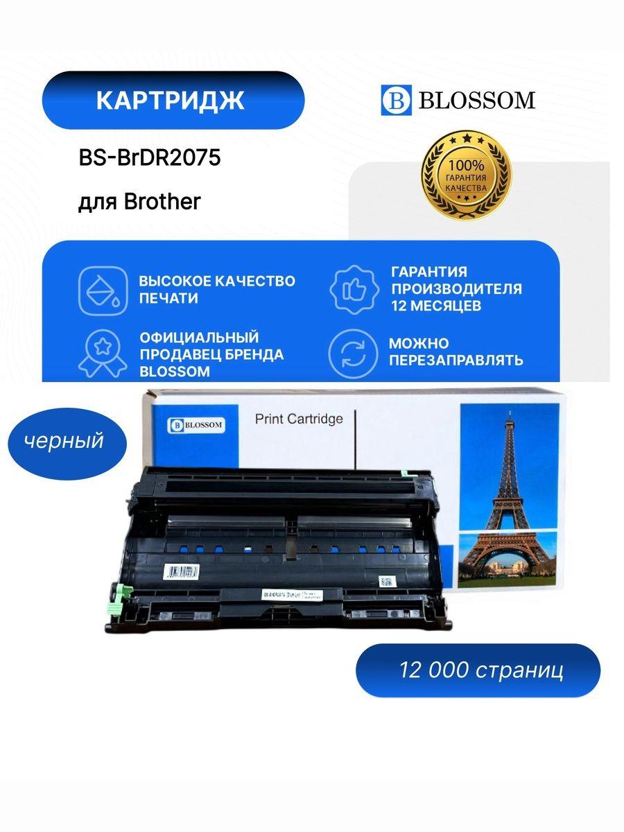 Драм-картридж Brother DR-2075 для HL2030/2040/DCP7010/7020/FAX2820/2920/MFC7420R, Bk, 12K, Blossom
